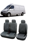 Cumpara ieftin Set Huse Scaune din piele si textil Mercedes Sprinter 3 locuri 2+1 (2000-2006), Umbrella