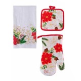 Set textile bucatarie Craciun UH 38x64 cm, 17x30 cm, 18x18 cm