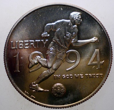 C.237 USA SUA FOTBAL WORLD CUP 1/2 HALF DOLLAR 1994 D AUNC foto