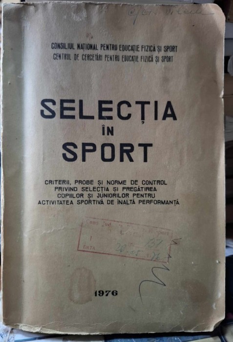 Selectia in sport