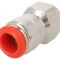 Racord Push-In Alamă Nichelată 1/8&quot;
