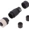 Conector M12 mamă pe cablu IP65