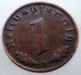 2.567 GERMANIA WWII 1 REICHSPFENNIG 1939 D, Europa, Bronz