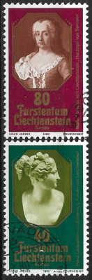B1137 - Lichtenstein 1980 - Europa-cept 2v.stampilat,serie completa foto