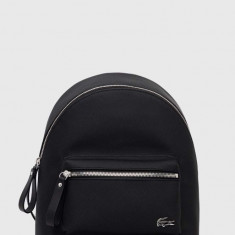 Lacoste rucsac femei, culoarea negru, mic, neted