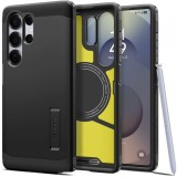 Husa MagSafe pentru Samsung Galaxy S25 Ultra S938, Spigen, Tough Armor, Neagra