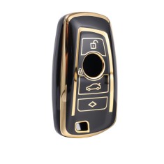 Husa de protectie premium pentru cheie auto, Elegance Luxury Cover Key, compatibila cu BMW X1, X3, X4, I3, M3, M4, M5, M6, Seria 3, 5, 6, 7, MyStyle&reg;
