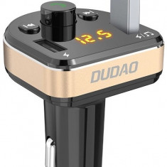 Dudao Modulator FM Bluetooth MP3 3.1 A 2x USB Negru / Gold R2Pro Negru 6970379615744