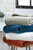 Patura Clayton 130x160cm, Culoare Natural, 100% Poliester