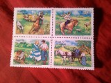Serie Bloc Brazilia 1992 - Calarie - Expozitia Arbrafex 92 , 4 valori