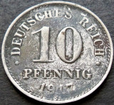 Cumpara ieftin Moned istorica 10 PFENNIG - GERMANIA, anul 1917 * cod 2854 - Litera A, Europa