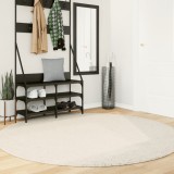 vidaXL Covor &bdquo;OVIEDO&rdquo;, fire scurte, bej, &Oslash; 200 cm