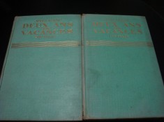Jules Verne - Deux ans de vacances - 2 volume - ilustratii Henri Faivre - 1934