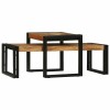 VidaXL Masă de cafea 2 pcs Maro 48 x 40 x 40 cm lemn masiv de acacia 4104722