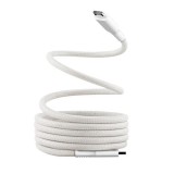 TNB USB-C/USB-C cable 1.5m magnetic sheath - White &quot;TCPDMAGWH&quot; (timbru verde 0.08 lei)
