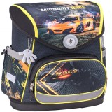 Ghiozdan neechipat Compact, dimensiune 37 x 30,5 x 19 cm, motiv Midnight Race 2, Belmil