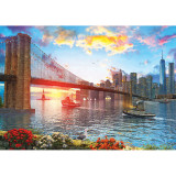 Puzzle 1000 piese - Sunset On New York, Jad