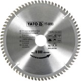 Disc fierastrau wolfram pentru aluminiu 210 mm x 72T YATO