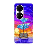 Husa compatibila cu Huawei Nova Y70 model Sea journey, Silicon, TPU, Viceversa, Transparent, Carcasa