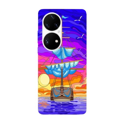 Husa compatibila cu Huawei P50 model Sea journey, Silicon, TPU, Viceversa foto
