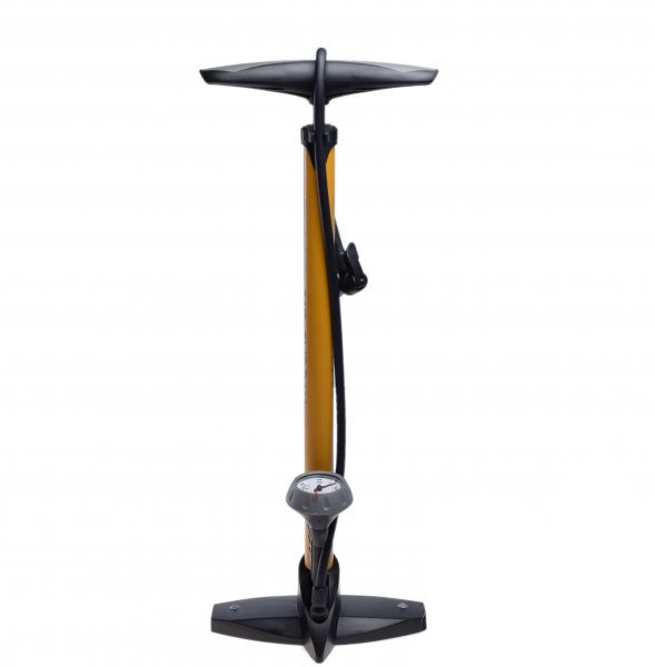 Pompa aer roti cu manometru, podea, 160 PSI Cod:AWR1833