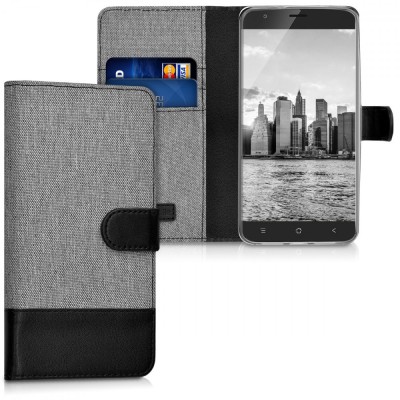Husa pentru Blackview E7, Textil, Gri, 41648.01 foto