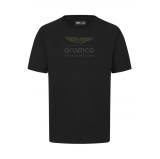 Aston Martin tricou de bărbați Logo Stealth black F1 team 2024 - XL