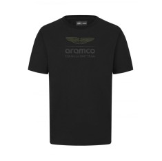 Aston Martin tricou de bărbați Logo Stealth black F1 team 2024 - M