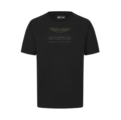Aston Martin tricou de bărbați Logo Stealth black F1 team 2024 - M foto