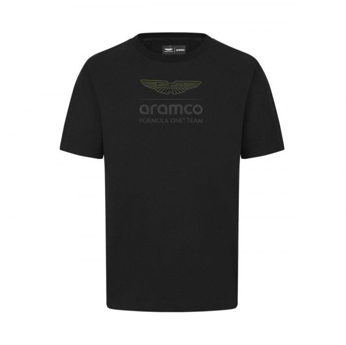 Aston Martin tricou de bărbați Logo Stealth black F1 team 2024 - M