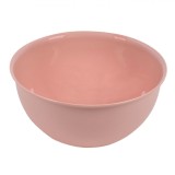 Bol Salată Plastic, Roz Nude, Capacitate 3L, Diametru 23.5cm, &Icirc;nălțime 11.5cm, Potrivit Pentru Congelator, Compatibil Mașină de Spălat Vase și Cuptor, Oem