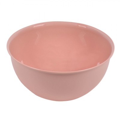 Bol Salată Plastic, Roz Nude, Capacitate 3L, Diametru 23.5cm, &amp;Icirc;nălțime 11.5cm, Potrivit Pentru Congelator, Compatibil Mașină de Spălat Vase și Cuptor foto
