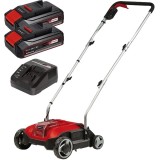 Einhell GC-SC 18/28 Li PXC + Twinpack CB + 4514095 - Scarificator 28 cm + Set 2 acumulatori si incarcator Li-Ion 18 V 2.5 Ah