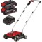 Einhell GC-SC 18/28 Li PXC + Twinpack CB + 4514095 - Scarificator 28 cm + Set 2 acumulatori si incarcator Li-Ion 18 V 2.5 Ah