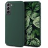 Husa pentru telefon, moozy, pentru samsung galaxy s21, verde inchis, silicon