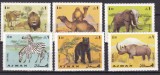 Ajman 1969 fauna MI 412-417 MNH