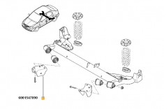 Palier Dreapta Logan, Sandero Renault 6001547890 foto