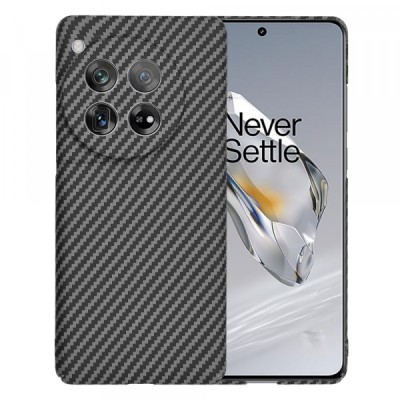 Husa pentru OnePlus 12, Techsuit, Carbonite FiberShell, Neagra foto
