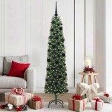 vidaXL Brad de Crăciun artificial Verde 180 cm PVC și oțel și plastic 3394944