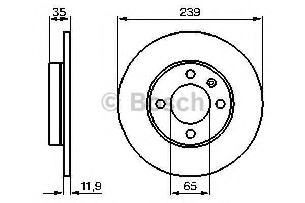 Disc frana VW VENTO (1H2) (1991 - 1998) BOSCH 0 986 478 011