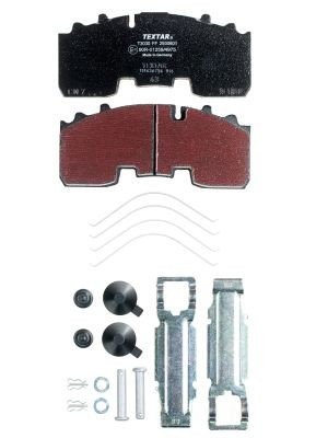 TEXTAR 2930601 set placute frana,frana disc foto