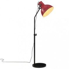 vidaXL Lampa de podea, 25 W, ro?u uzat, 30x30x90-150 cm, E27 foto