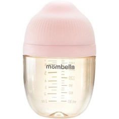 Biberon Anticolici Mombella Breast-Like cu Tetina M flux mediu,PPSU, 210 ml Old Roze foto