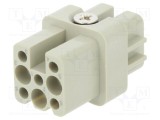 Conector TE Connectivity HDC mamă HD 8 PIN 1 fără contacte 10A