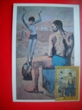 HOPCT MAXIMA NR 1376 TANARA FATA PE MINGE/ ;PABLO PICASSO -CP PICTURA-RUSIA