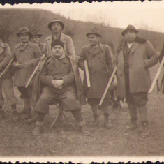 HST M214 Poză vânători cu puști 1935 Gârbău județul Cluj