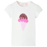Tricou pentru copii, crem ecru, 140