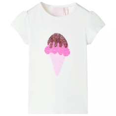 Tricou pentru copii, crem ecru, 140