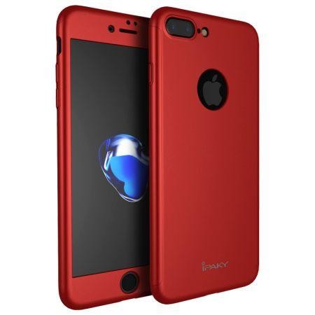 Husa de protectie pentru Apple iPhone 7 Plus, iPaky Pro Red Original Case, acoperire completa 360 grade cu