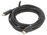Cablu HDMI 2.0 5m Negru PVC Mufă Ambelor Părţi